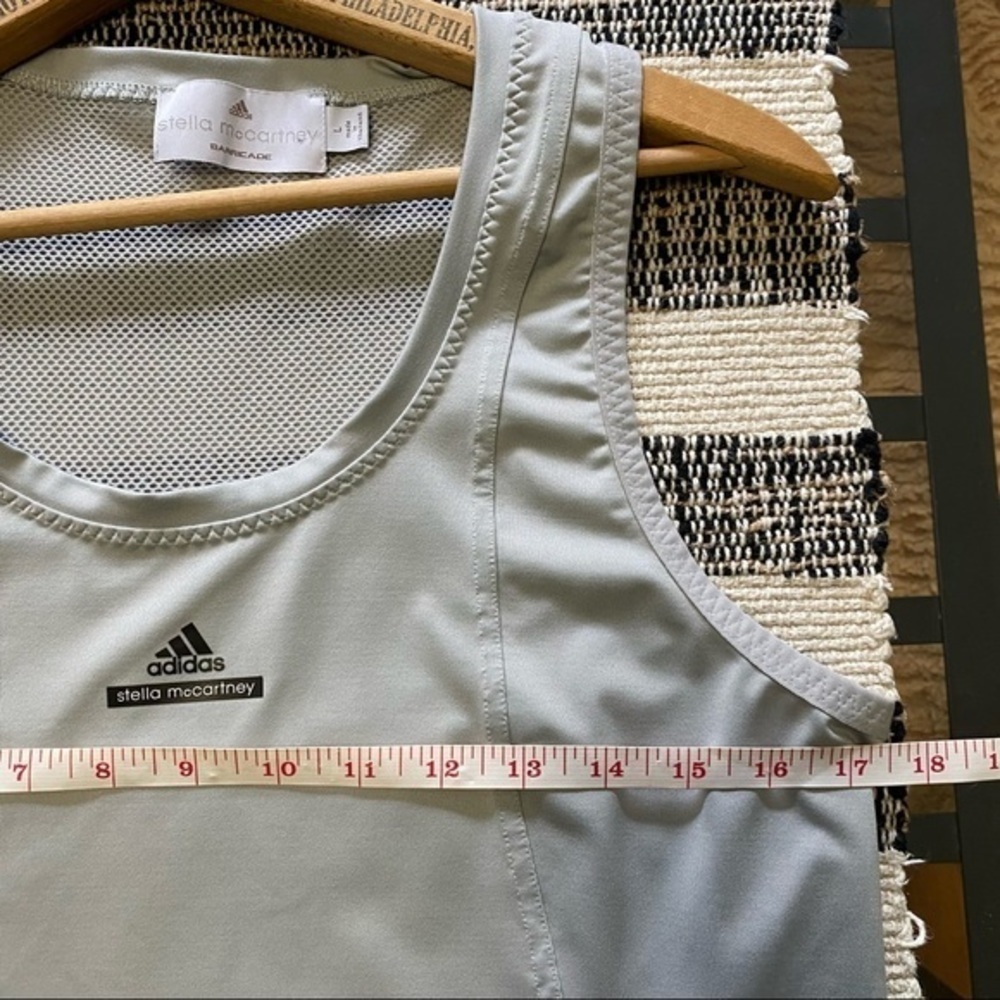 Adidas X Stella McCartney Light Gray Athletic Tank Top Large - Picture 10 of 11